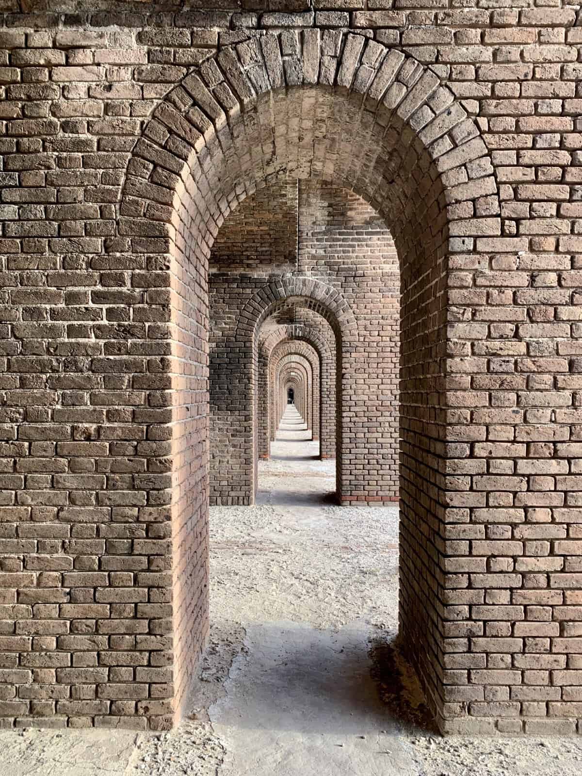 Fort Jefferson has over 2,000 arches in its brickwork!