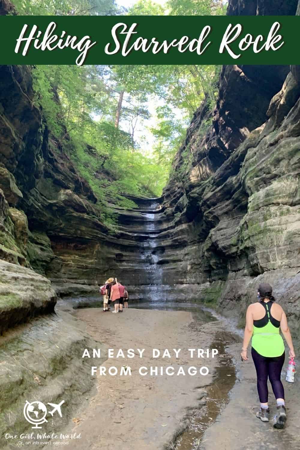 Hiking in Starved Rock State Park, a Chicago Day Trip | How to plan a trip to Starved Rock State Park, what feels like another world from the bustle of Chicago. With waterfalls, tons of hiking trails, beautiful views, and more. A perfect Chicago day trip, where to hike from Chicago, hikes in Illinois, Illinois state parks #starvedrock #chicago #illinois 
