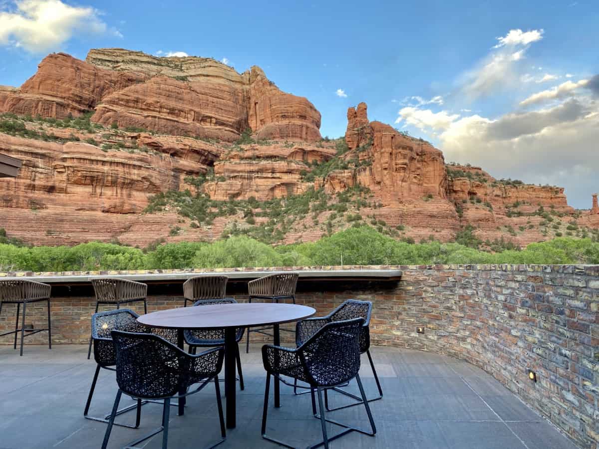 Best restaurants in Sedona - Che Ah Chi at Enchantment Resort has great food, cocktails, & views