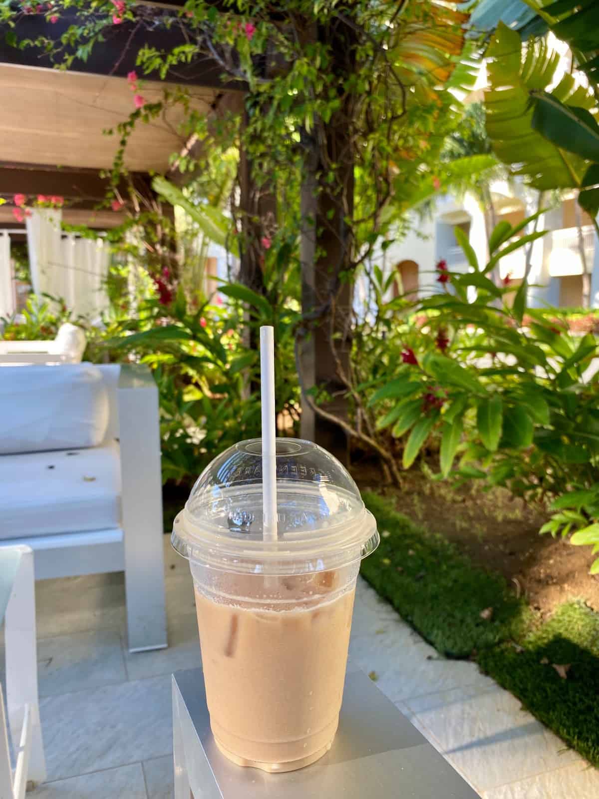 The iced coffee at Iberostar Suites