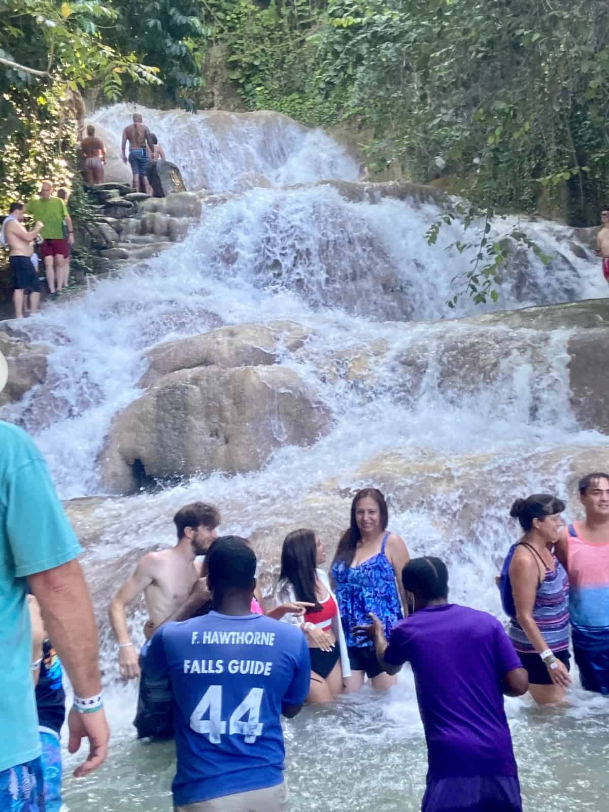 Visiting Dunn's River Falls in Jamaica