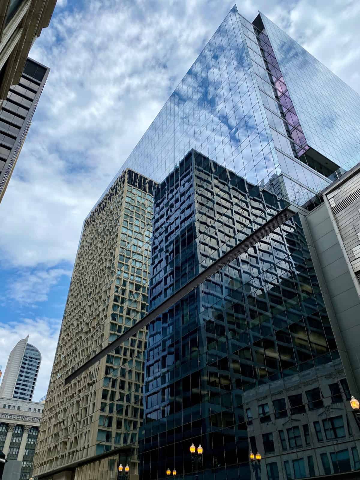 Tips for photographing Chicago, urban photography tips - reflections of buildings in other buildings is a must