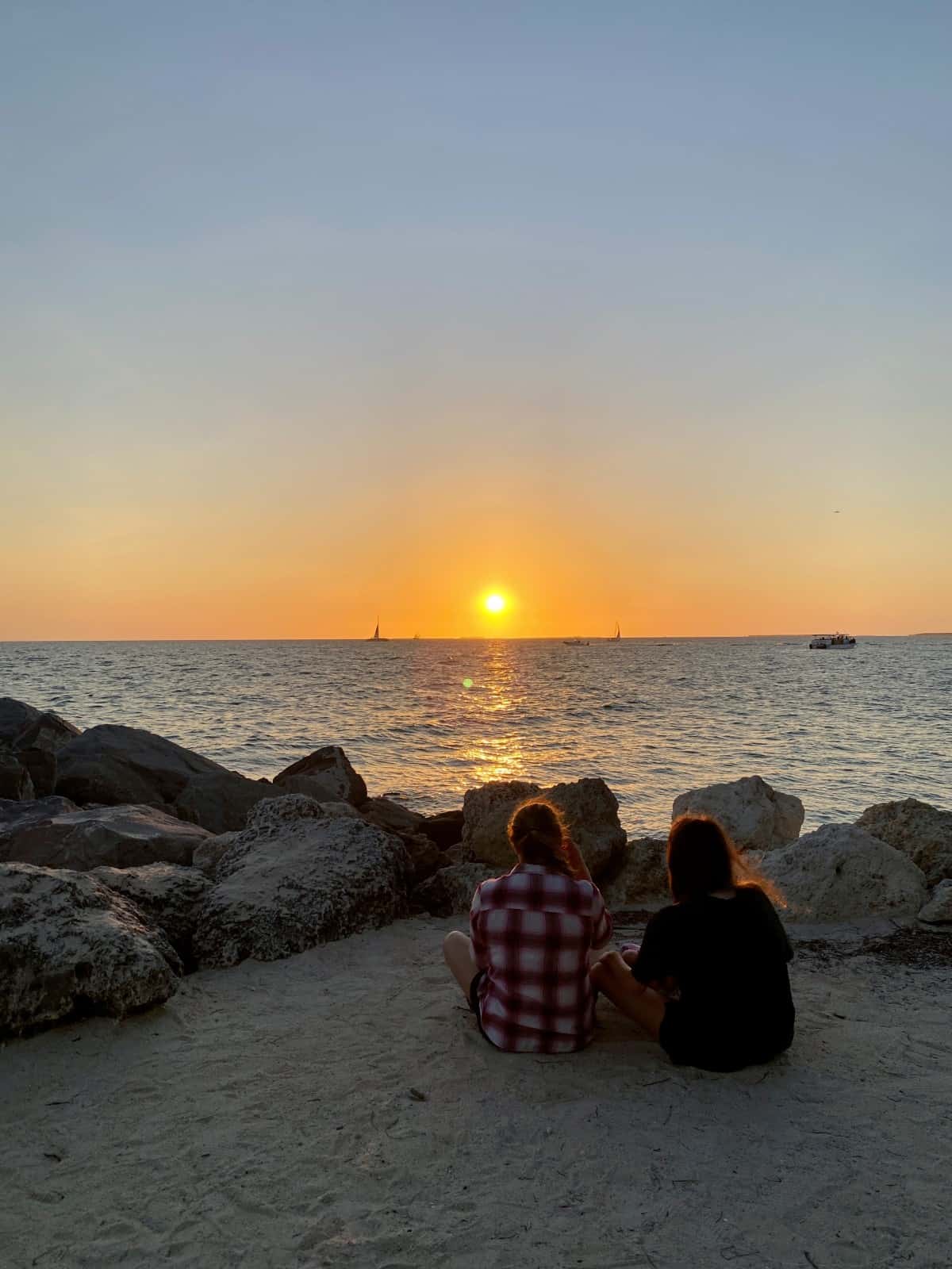 Planning the best Key West vacation, things to do in Key West, Florida - Fort Zachary Taylor's beach is perfect for sunset