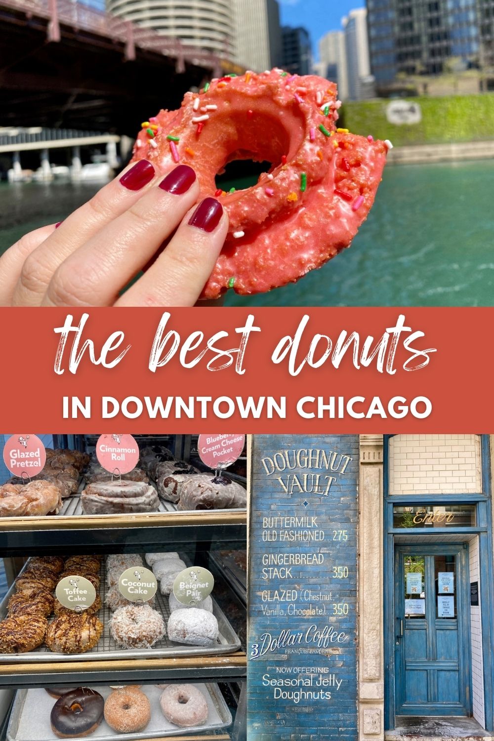 The Best Donuts in Downtown Chicago | Where to find the best donuts Chicago has to offer, at least around the downtown & River North area. Which shops to try, fave flavors, pros & cons, & more on Chicago's best donut shops...what to do in Chicago, where to eat in Chicago. #chicago #donuts #windycity #foodietravel
