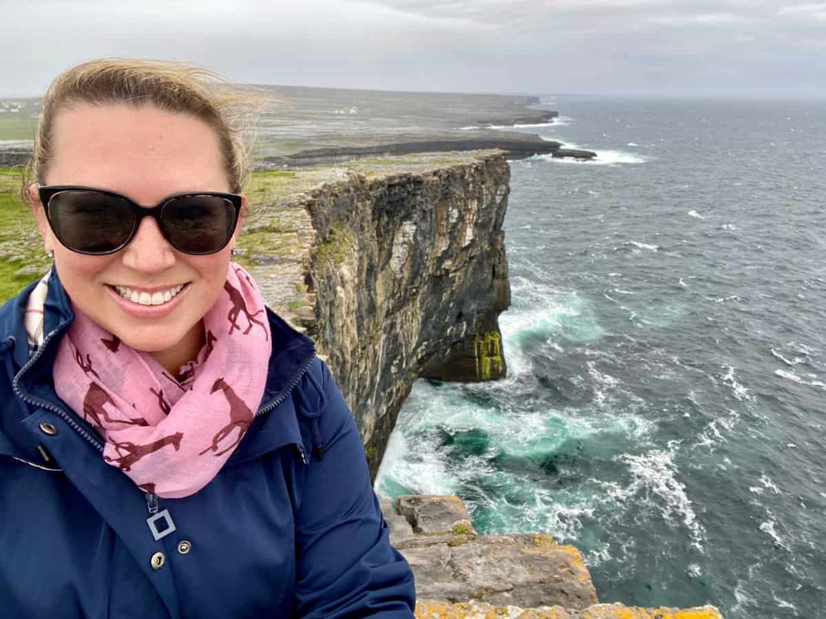 Why You Should Skip the Cliffs of Moher & Where to Go Instead | The cliffs at Dun Aengus on Inis Mor are a great alternative to the Cliffs of Moher. The Cliffs of Moher are one of Ireland's most-visited tourist sites, but there are way better options. How to visit the Cliffs of Moher, & where to go instead. 
