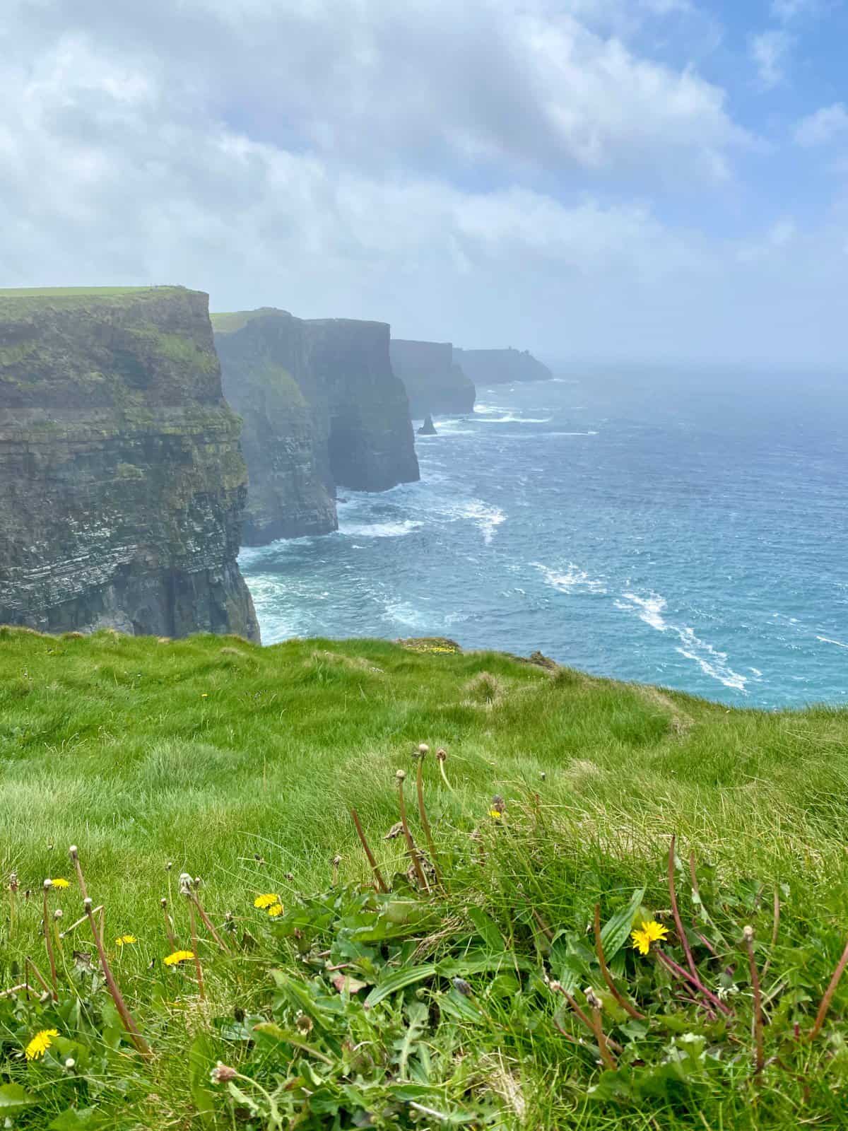 why you should skip the Cliffs of Moher & best alternative spots - this was the best view I could get
