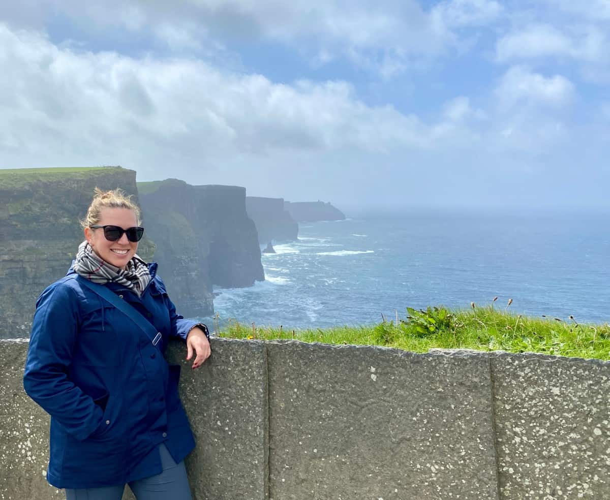 This was the best view I could get of the Cliffs of Moher - best alternative to Cliffs of Moher