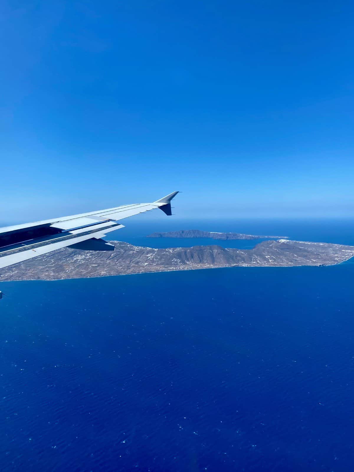 A birds-eye view of Santorini, including the famous Fira to Oia hike on the ridge