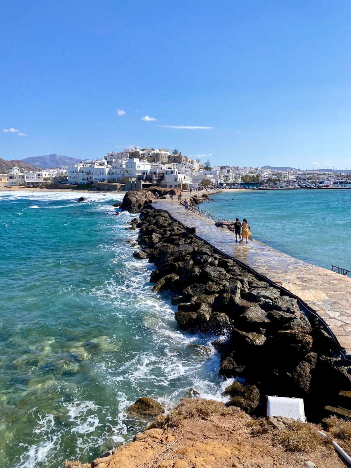 What to Do in Naxos Town | The main town of the Greek isle of Naxos, called Naxos Chora or Naxos Town, is packed with history, architecture, great food & cocktails, gorgeous ocean views, & more...things to do in Naxos Town, a day or two in Naxos, Cyclades itinerary ideas, Greek island itinerary! 
