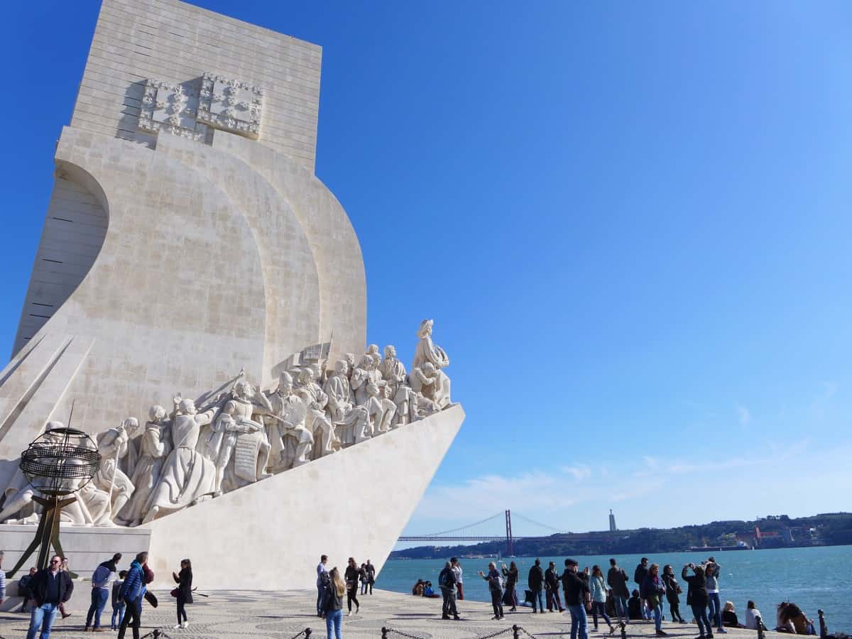 Things to do in Lisbon, Portugal - get out to Belem to see the giant Monument to the Discoveries