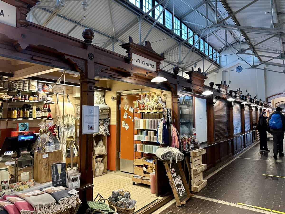 A guide to Helsinki, Finland in winter - Old Market Hall is great for souvenir shopping, coffee, & a snack