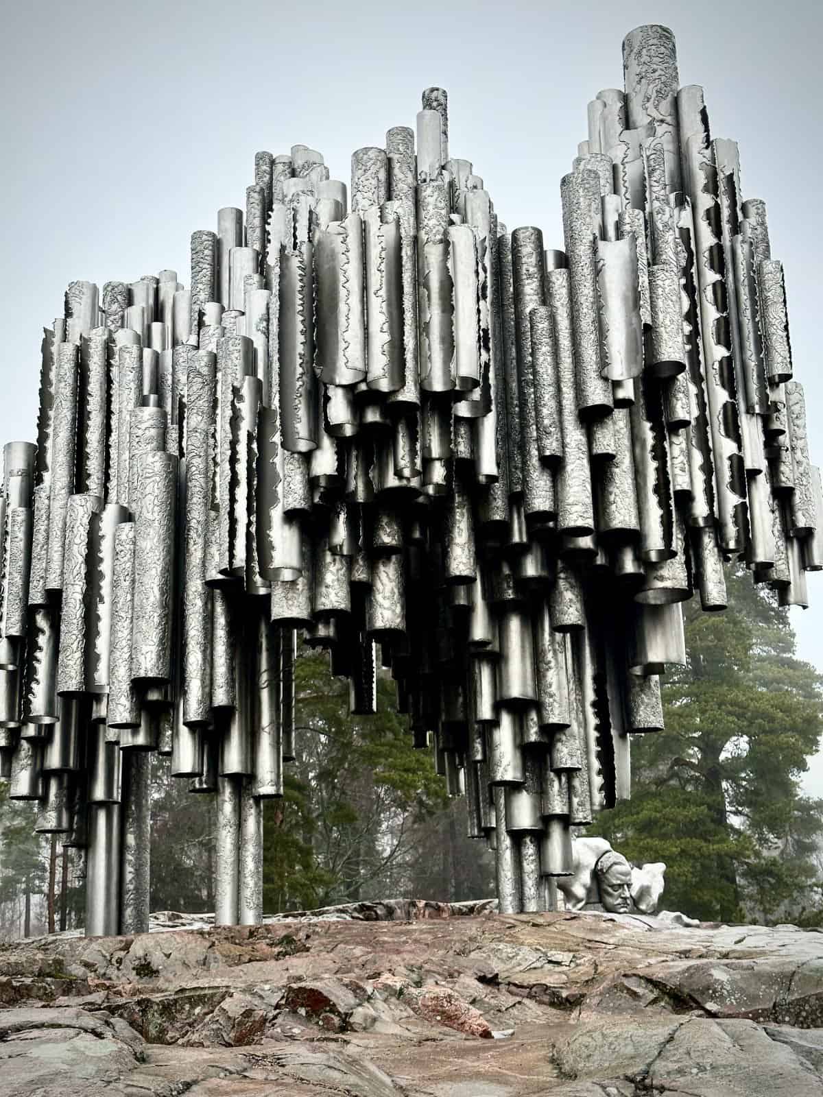 A Helsinki itinerary for winter - the Sebelius Monument is worth a visit
