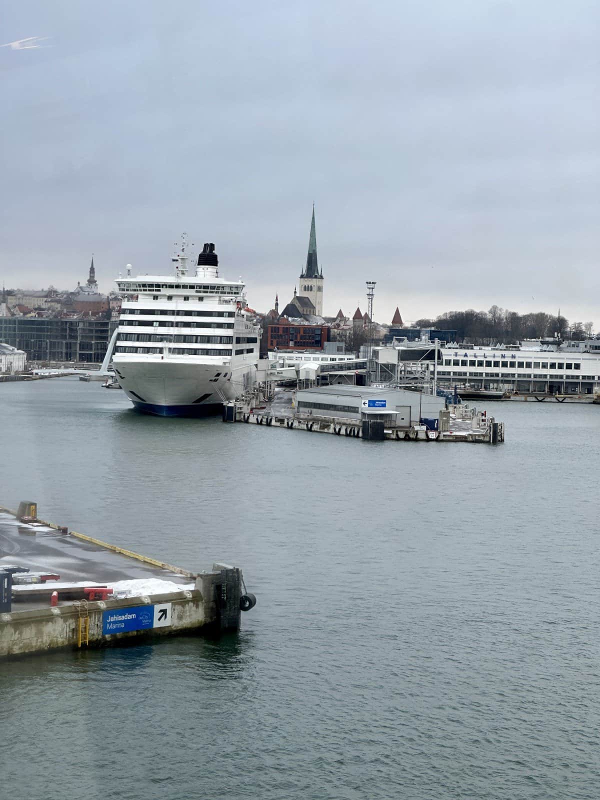 What to Expect on the Helsinki-Tallin Ferry | arrival in Tallinn on the Tallink-Silja line