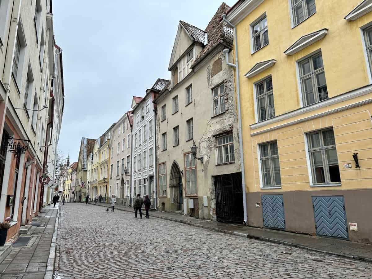 What to do in Tallinn, Estonia - colorful Pikk Street in Old Town