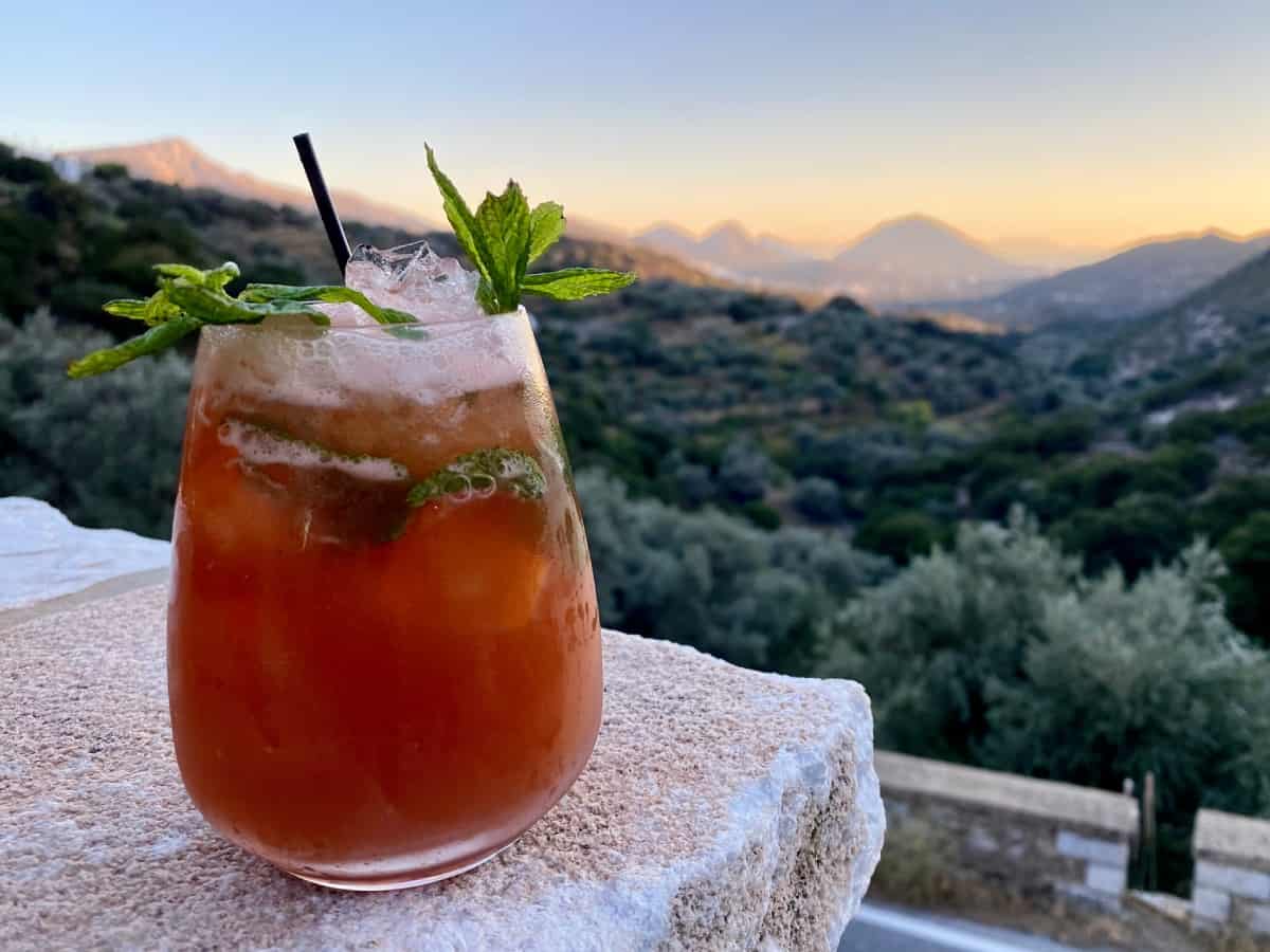 The cocktails in Greece were interesting & delicious - what to eat & drink in Greece