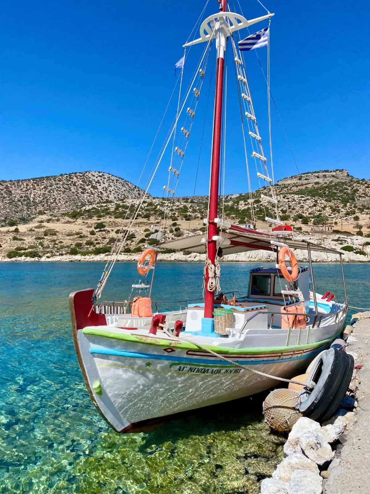 Things to do in Naxos - guide to planning a Naxos roadtrip itinerary - the remote southeast coast is stunning & worth a visit, including a boat trip from tiny Panermos