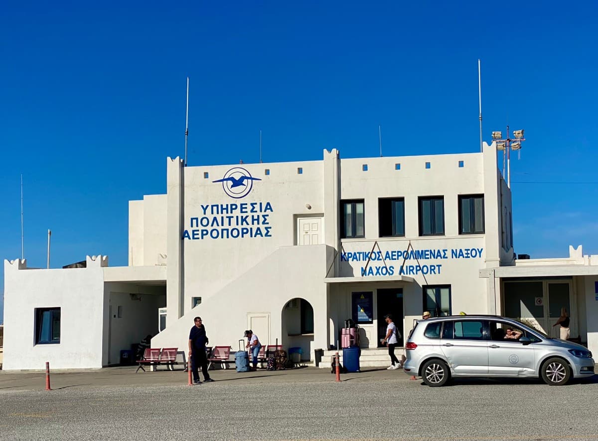 you can fly in & out of the tiny Naxos airport - why Naxos should be on your Greek island hopping itinerary 