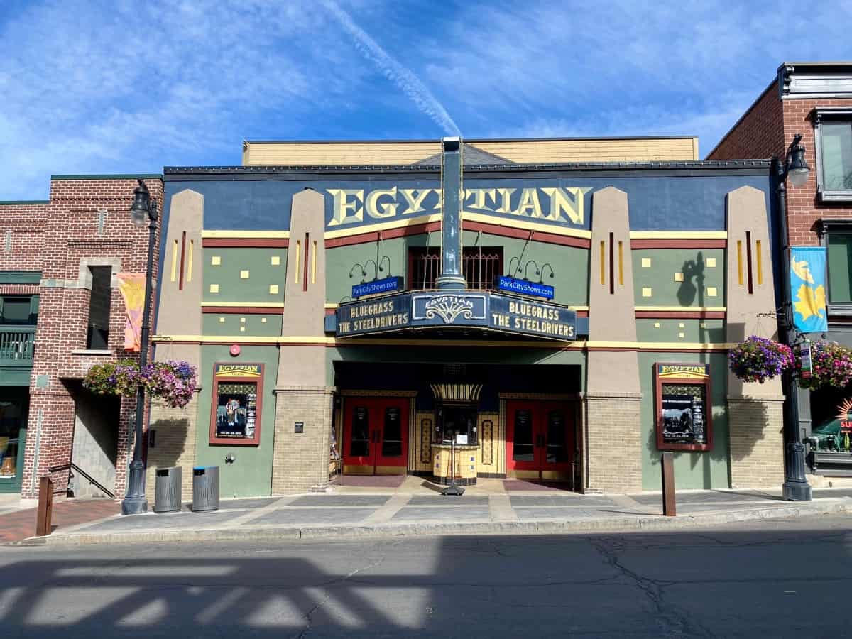 Things to do in Park City in the fall - explore the charming downtown & the Egyptian Theatre