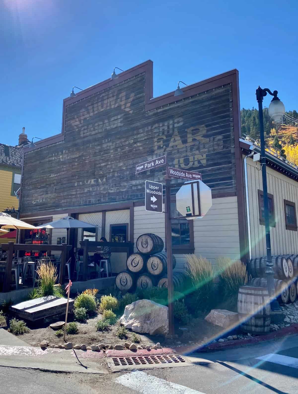 Things to do in Park City in the fall - explore the charming downtown - High West Distillery & Saloon