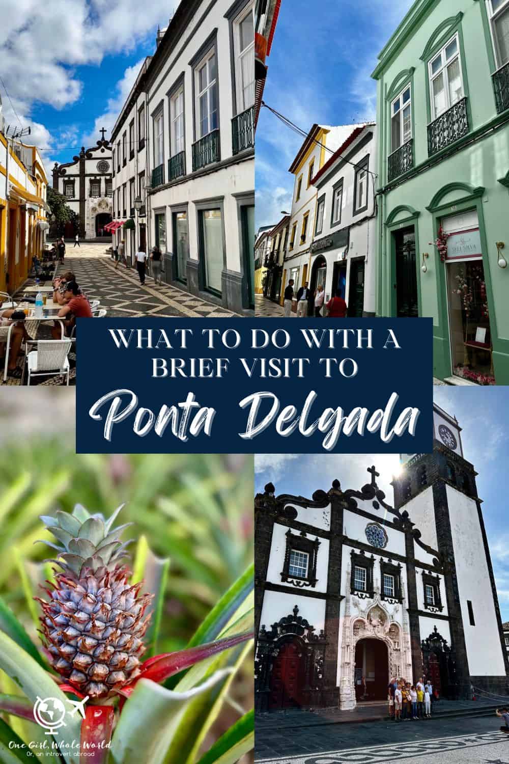 How to Spend a Short Time in Ponta Delgada (Azores) | Sao Miguel's biggest city is a vibrant, photogenic medieval town full of narrow streets & beautiful buildings. It's a great place to spend a few hours, & a base for exploring...things to do in Ponta Delgada, what to do in the Azores Islands, Azores itinerary ideas! #azores #portugal