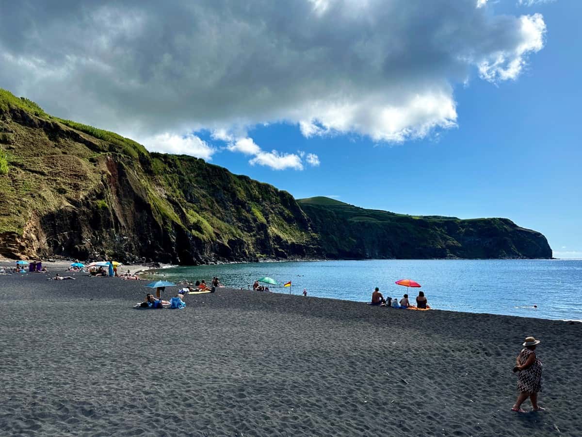 What to do in Sao Miguel Azores - stop at Mosteiros Beach (for sunset!)