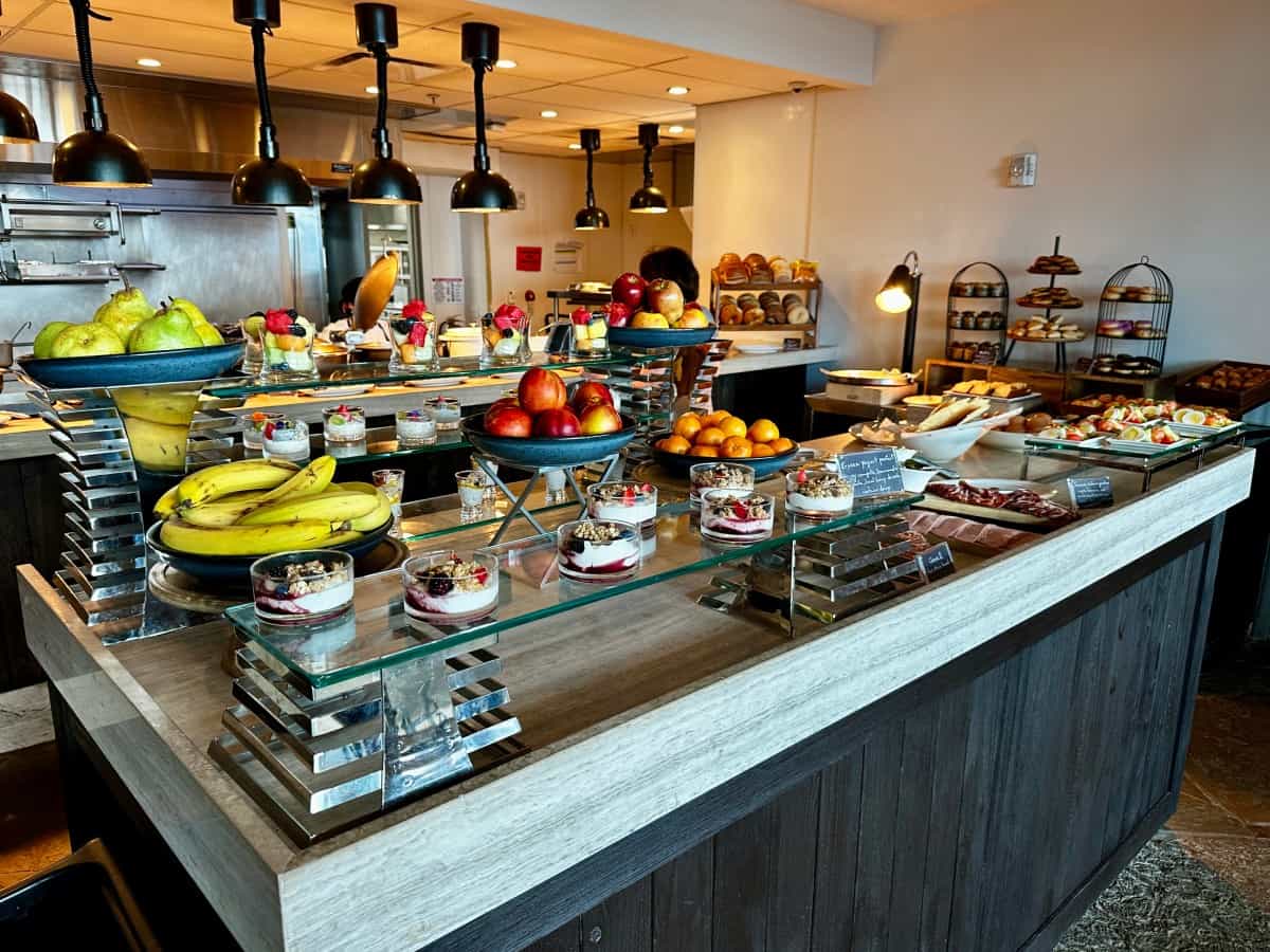 The continental breakfast included for Paradise by Sirene (adults-only) guests at JW Marriott Marco Island resort