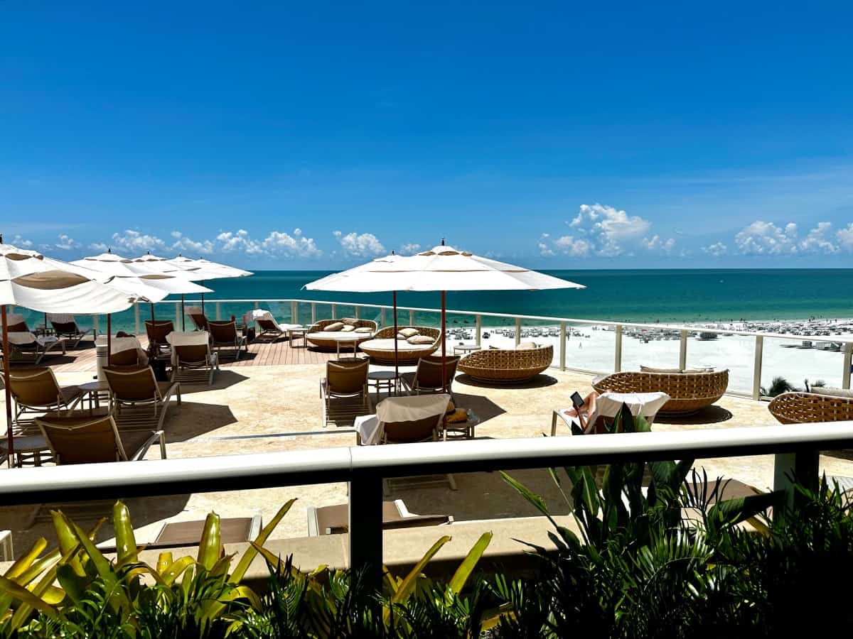 The adults-only Paradise by Sirene pool at the JW Marriott Marco Island beach resort